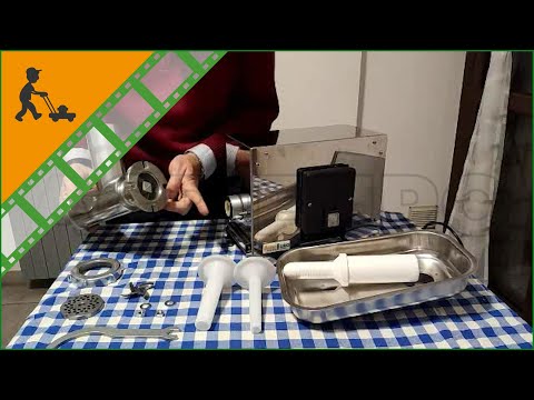 Tritacarne elettrico AE-SM 12: montaggio del prodotto con 0,50 hp di potenza (400W)