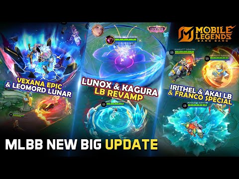 8 NEW SKINS GAMEPLAY | LUNOX LB REVAMP | VEXANA EPIC | KAGURA AKAI LB REVAMP | LEOMORD LUNAR & MORE