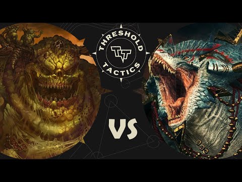 NEW Maggotkin of Nurgle vs Seraphon: Age of Sigmar 4 Battle Report