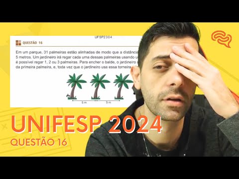 UNIFESP 2024 - Reaplicação - Q16 - Em um parque, 31 plameiras estão alinhadas de modo que