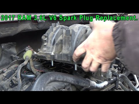 2017 RAM 1500 3.6L Spark Plug and Coil Replacement for a P0303 and P0300 code.