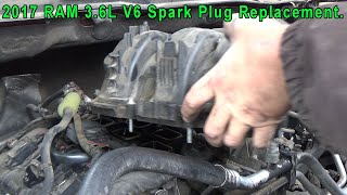 2017 RAM 1500 3.6L Spark Plug and Coil Replacement for a P0303 and P0300 code.