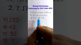 Wrong Number Series Reasoning Tricks| Number Series Reasoning| #shorts