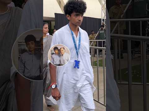 Shantanu Naidu, the youngest GM at Tata Trusts arrives to pay his tribute to Mr Ratan Tata 🙏