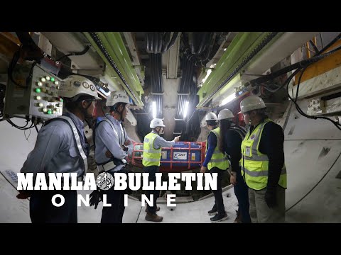 DOTr railway officials inspect latest developments of Metro Manila Subway