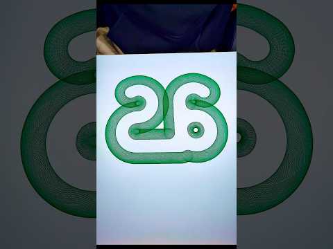 The twenty-sixth transformed into a symbol of art. #spirographshr #satisfying #spirograph #asmr #26