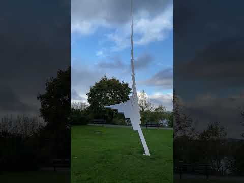 The Sculpture "Progression" (1979) by Arne Jones on Södermalm in Stockholm, Sweden