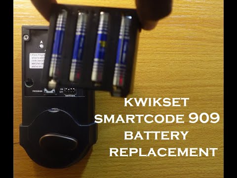 Kwikset SmartCode 909 Battery Replacement