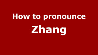 How to pronounce Zhang