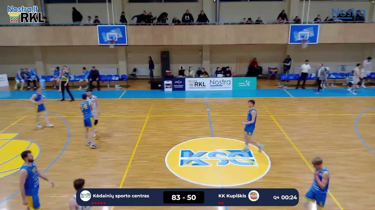 Nostra.lt-RKL A diviziono atkrintamųjų rungtynės: Kėdainių sporto centras - KK Kupiškis