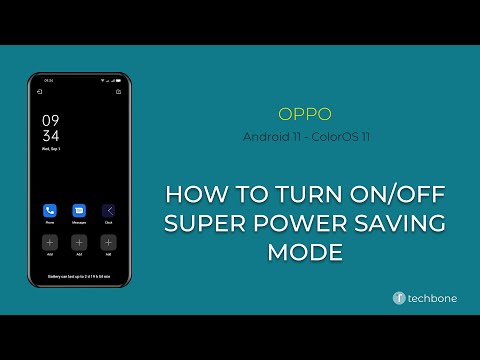 How to Turn On/Off Super Power saving mode - Oppo [Android 11 - ColorOS 11]