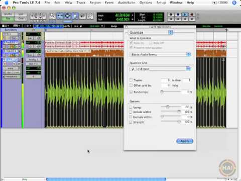 Using Elastic Audio in ProTools 7.4
