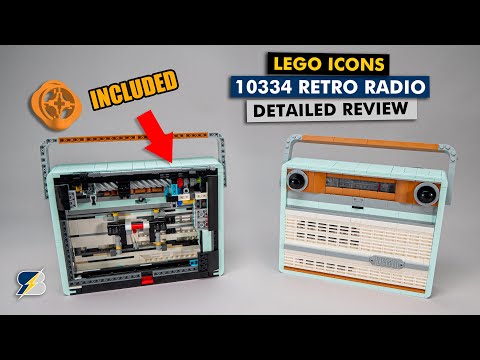 This LEGO Icons set is a blast, hiding a Technic gearbox - 10334 Retro Radio building review