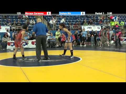 Junior WM 125 - Maraya Carmona (California) vs. Teshya Alo (Hawaii)