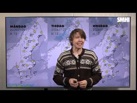 Väderprognos v 5 mån-ons