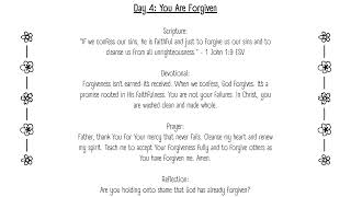 Empowered: Day 4: You Are Forgiven