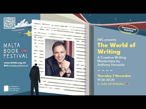 A Creative Writing Masterclass By Anthony Horowitz | Malta Book Festival 2024