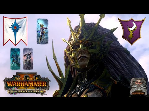 Crone Hellebron The Slaughter Queen! Dark Elves vs High Elves | Total War: WARHAMMER II