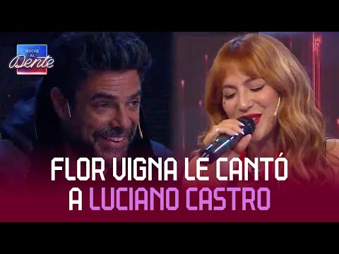 FLOR VIGNA le cantó a LUCIANO CASTRO ¡en vivo!
