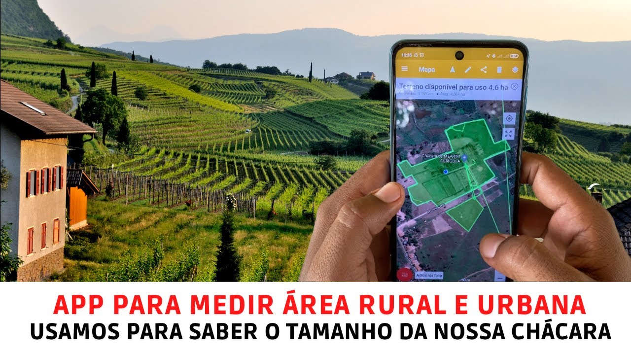 Aplicativo para medir área rural e urbana - Usamos para saber o tamanho da nossa Chácara