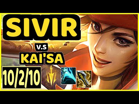 YUUKI60 (SIVIR) vs KAI'SA - 10/2/10 KDA BOTTOM ADC GAMEPLAY - EUW Ranked DIAMOND