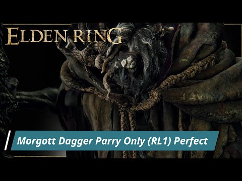 Morgott, the Omen king (Dagger Parry Only) Boss fight (RL1) Perfect all parryable attacks