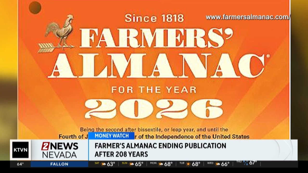 Farmer's Almanac ceasing publication after 2025