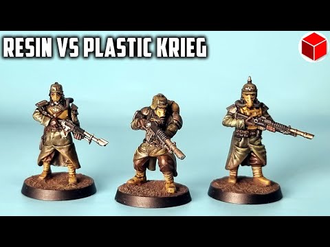 Comparing Plastic Death Korps of Krieg with Forgeworld and 3D Printed Krieg