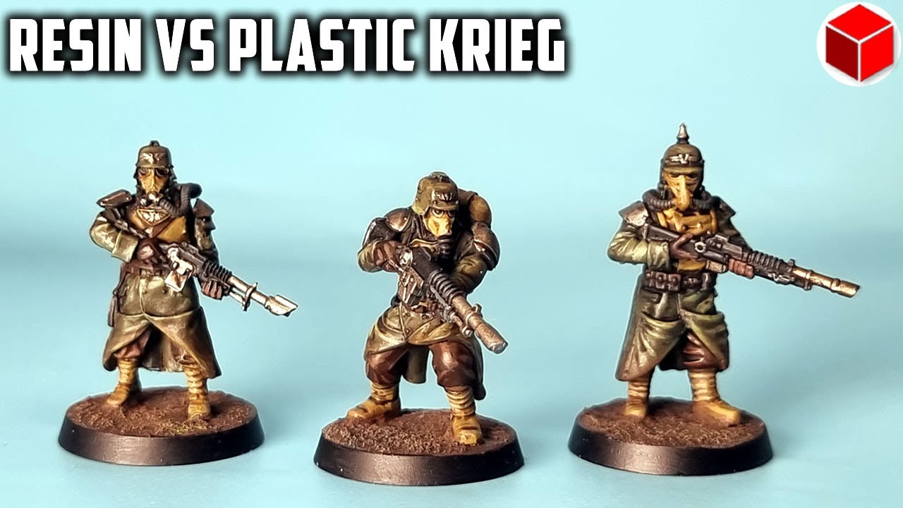 Comparing Plastic Death Korps of Krieg with Forgeworld and 3D Printed Krieg