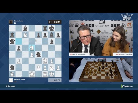Round 8 of Rilton Cup 2019/2020 with GM Ferdinand Hellers and WFM Anna Cramling