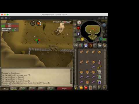 OSRS: Odor, Hill Giant boss F2P kill. 1 pray, 1 def. RANGE