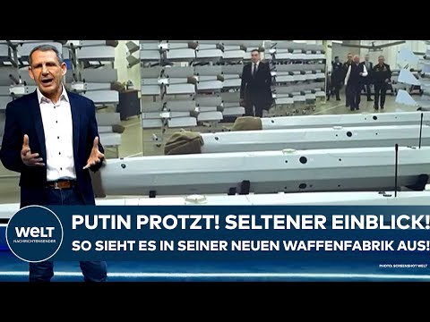 Video Thumbnail: UKRAINE-KRIEG: Putin protzt! Seltener Einblick! So sieht die neue Waffenfabrik der Russen aus