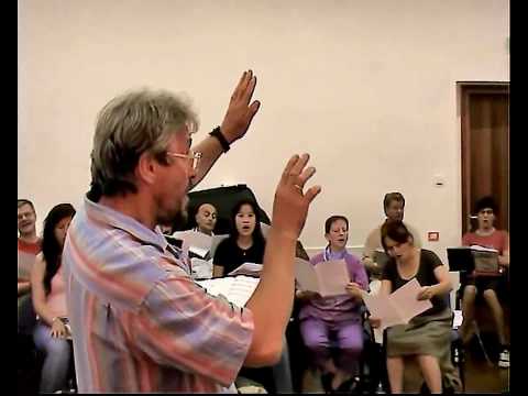 Rimini Choral Workshop 2009: rehearsal with V. Miskinis
