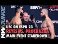 Dominick Reyes Vs Jiri Prochazka Final Faceoff UFC On ESPN 23 Staredown