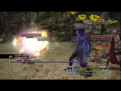 Final Fantasy XIII - Mission 37 - Stage 7 primary roles, no accessories, no shrouds