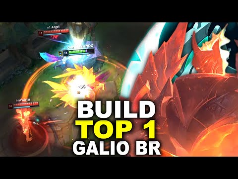 FIZ A BUILD DO TOP 1 GALIO BR FULL AP COM MUITA VELOCIDADE DE MOVIMENTO | GALIO GAMEPLAY EXPLICATIVA