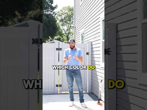 Vinyl Gates: Gray vs. White #vinylfencegate #whitevinylfencegate #grayvinylfencegate