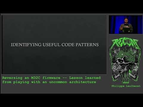 Recon 2022 - Reversing an M32C firmware  Lesson learned from playing with an uncommon architecture