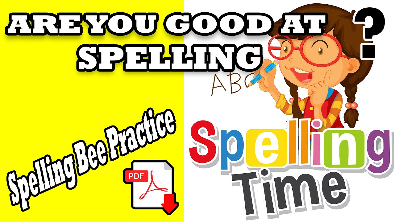 Spelling Bee Practice + pdf - Listen the letters and find the words - level B/C -  practice letters