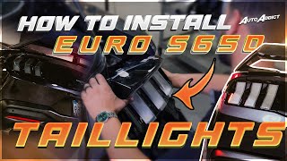 HOW TO INSTALL EURO S650 TAIL-LIGHTS | 2024 MUSTANG REAR BUMPER REMOVAL | @AutoAddictUSA |