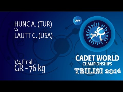 1/4 GR - 76 kg: A. HUNC (TUR) df. C. LAUTT (USA), 7-1