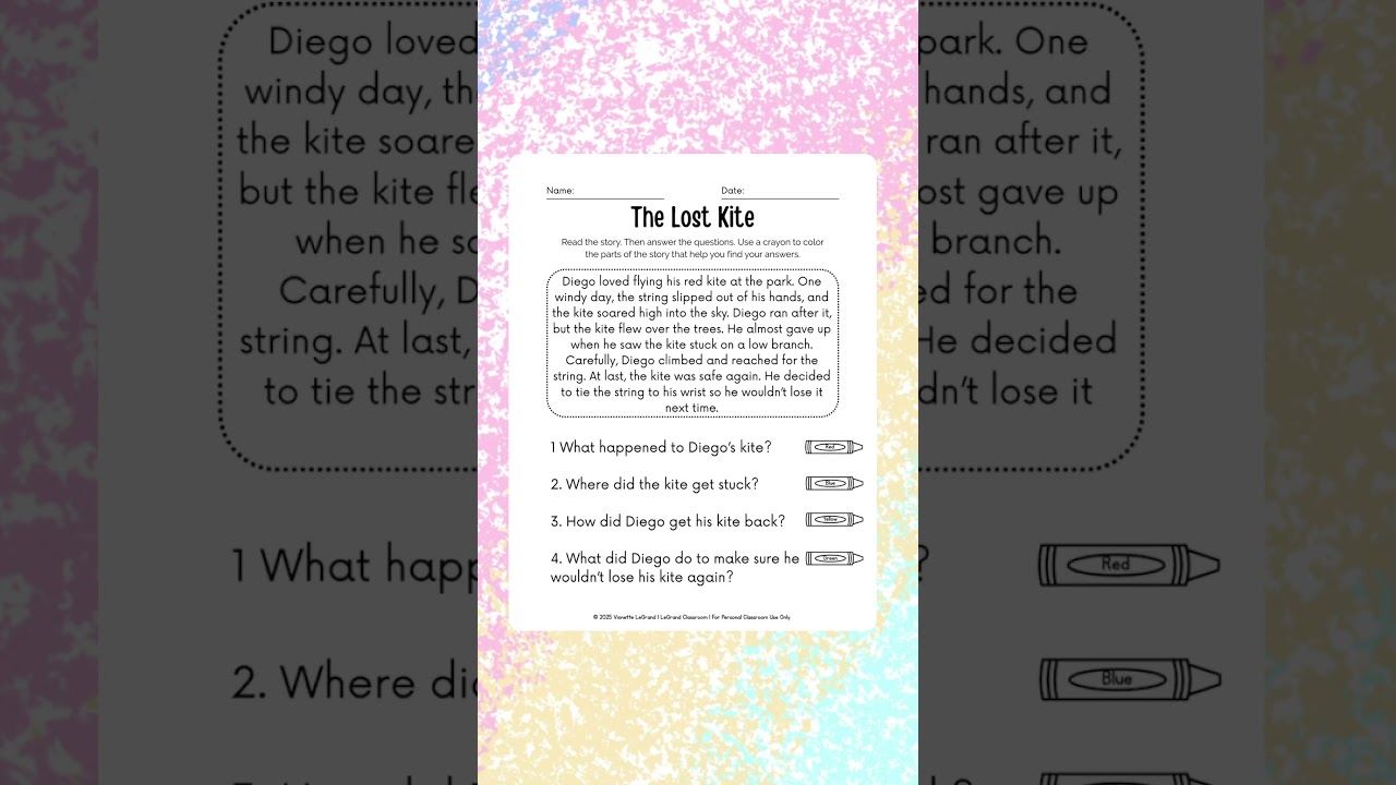 Reading Comprehension Passages for Elementary | 30 Stories & 120 Questions