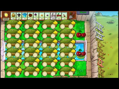 Two Cherry 24 Cob | PvZ Survival Endless