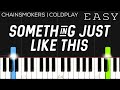 The Chainsmokers Coldplay Something Just Like This EASY Piano Tutorial