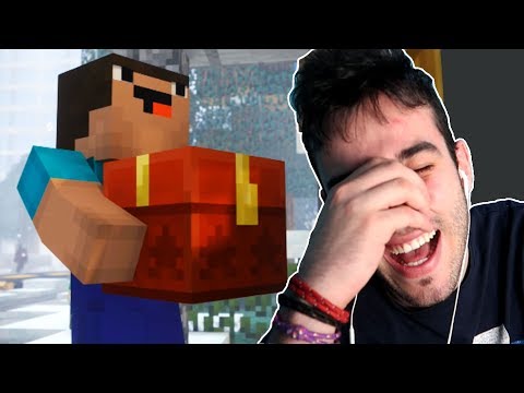 EL NOOB ENTREGA UN REGALO MISTERIOSO ¿QUE TENDRÁ DENTRO?😉!! | VIDEO REACCION ANIMACION MINECRAFT