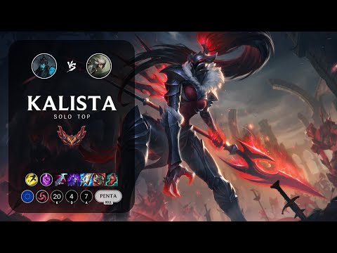 Kalista Top vs Camille - EUW Grandmaster Patch 12.23