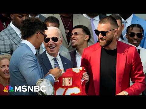 LIVE: Biden welcomes Kansas City Chiefs’ Mahomes, Kelce & Butker to White House