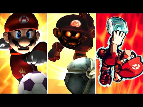 Evolution of - Super Strikes in Mario Strikers Games