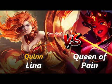 How to Lina mid vs Queen of Pain (feat. Quinn) | First 7 minutes