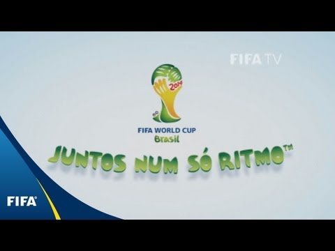 Brazil 2014 Official Slogan: 'Juntos num só ritmo' (Portuguese)